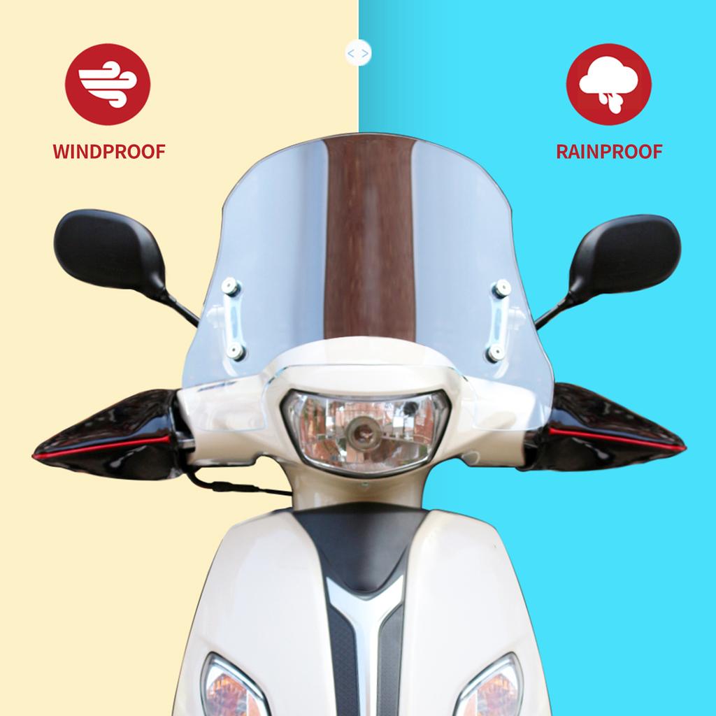 Handlebar Mittens, Winter Motorcycle Handlebar Mittens Windproof Waterproof   Handlebar Warmer Gloves for Men Women