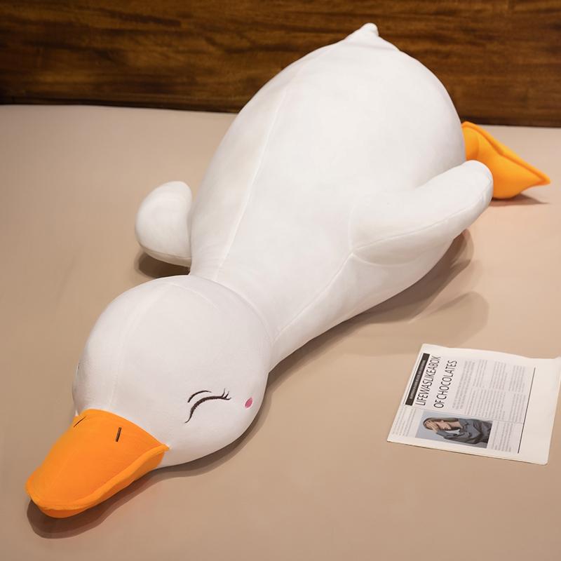 Big Kawaii Duck Plush Toy Cute Goose Sleeping Pillow High Quality Stuffed Doll Soft Funny Sweet Present for Friends Kids Gifts