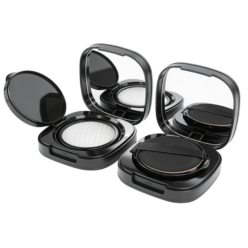 1Pcs Empty Air Cushion Case With Mirror And Sponge Puff Refillable Bb Cream Container For Diy Makeup Travel Use