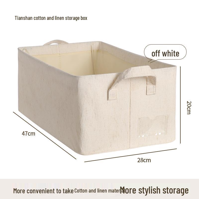 Foldable Ion Steel Frame Fabric Organizer: Large Capacity Storage Box for Clothes and Books.