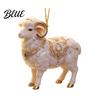 Decorative Hanging Charms Goat Christmas Tree Pendant Durable Acrylic Ornament Not Easy Ornament to Fade for Holiday And Car Decoration Collectibles