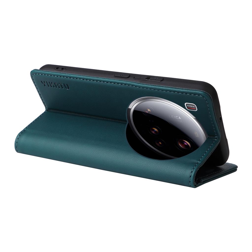For Xiaomi 15 Ultra Phone Cases YIKATU Magnetic Closure PU Leather Mobile Cover