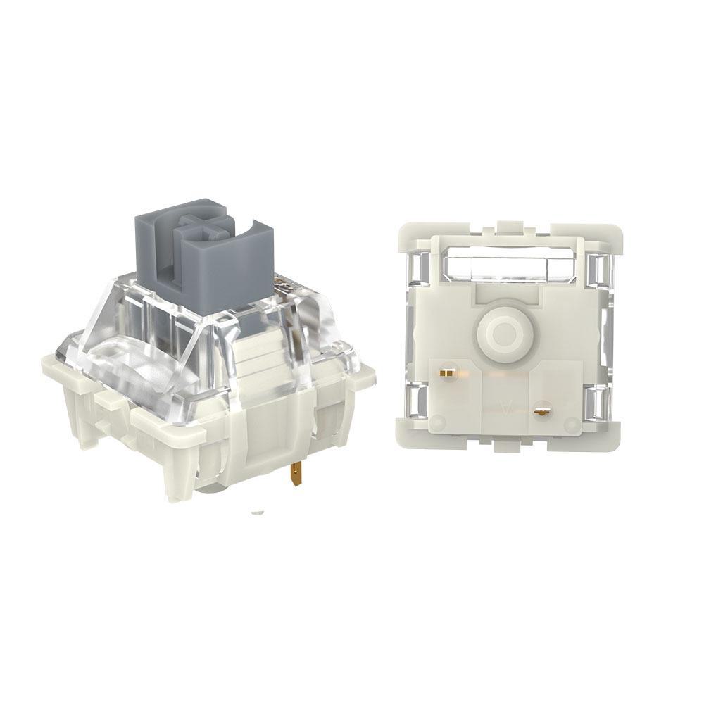 Gateron PRO 3.0 Mechanical Keyboard with Hot-Swappable Axis: Black, Tea, White, Silver, Double Spring Yellow, and Cream Shell.