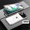 360 Full Protection Metal Magnetic Double-Sided Glass Snap Lock Phone Case For iPhone 17 Air 16 15 14 13 12 11 Pro Max Lens Protection Cover