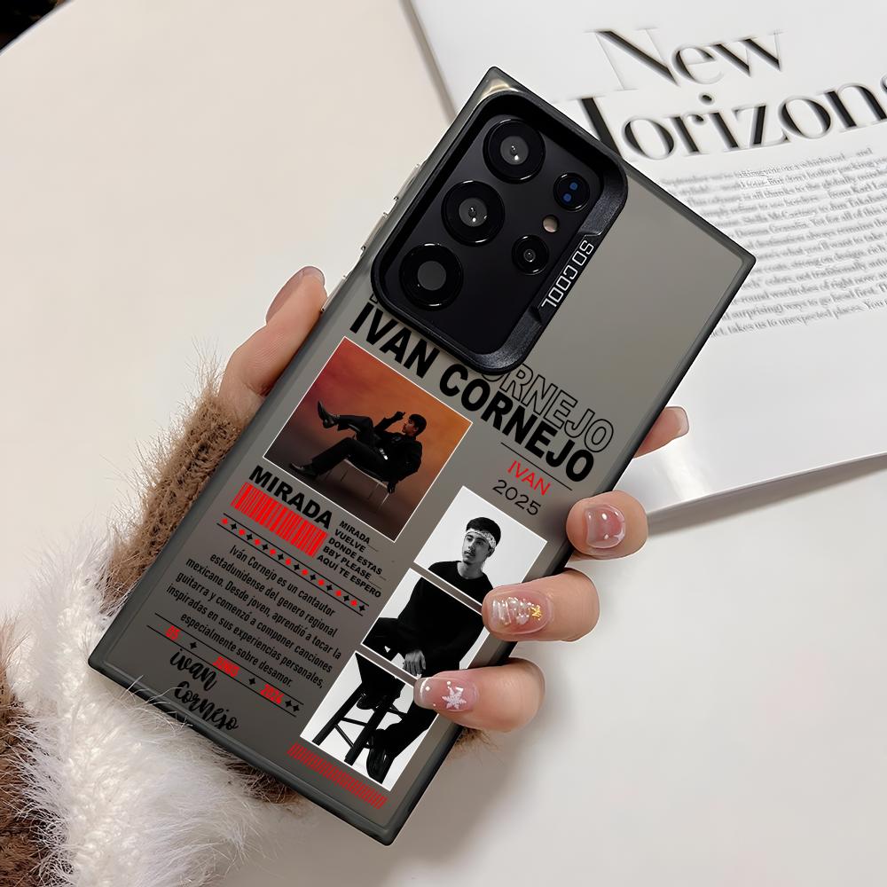 

I-Ivan Cornejo Singer Phone Case For Samsung Galaxy S25 Edge S24 S23 S22 S21 S20 Ultra Funda Silicone Silver Cover Galaxy S24 Ultra