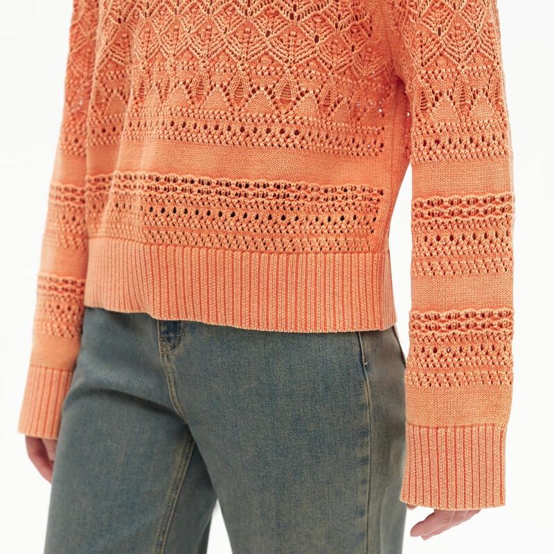 Only Women's V-Neck Hollow Knit Cardigan