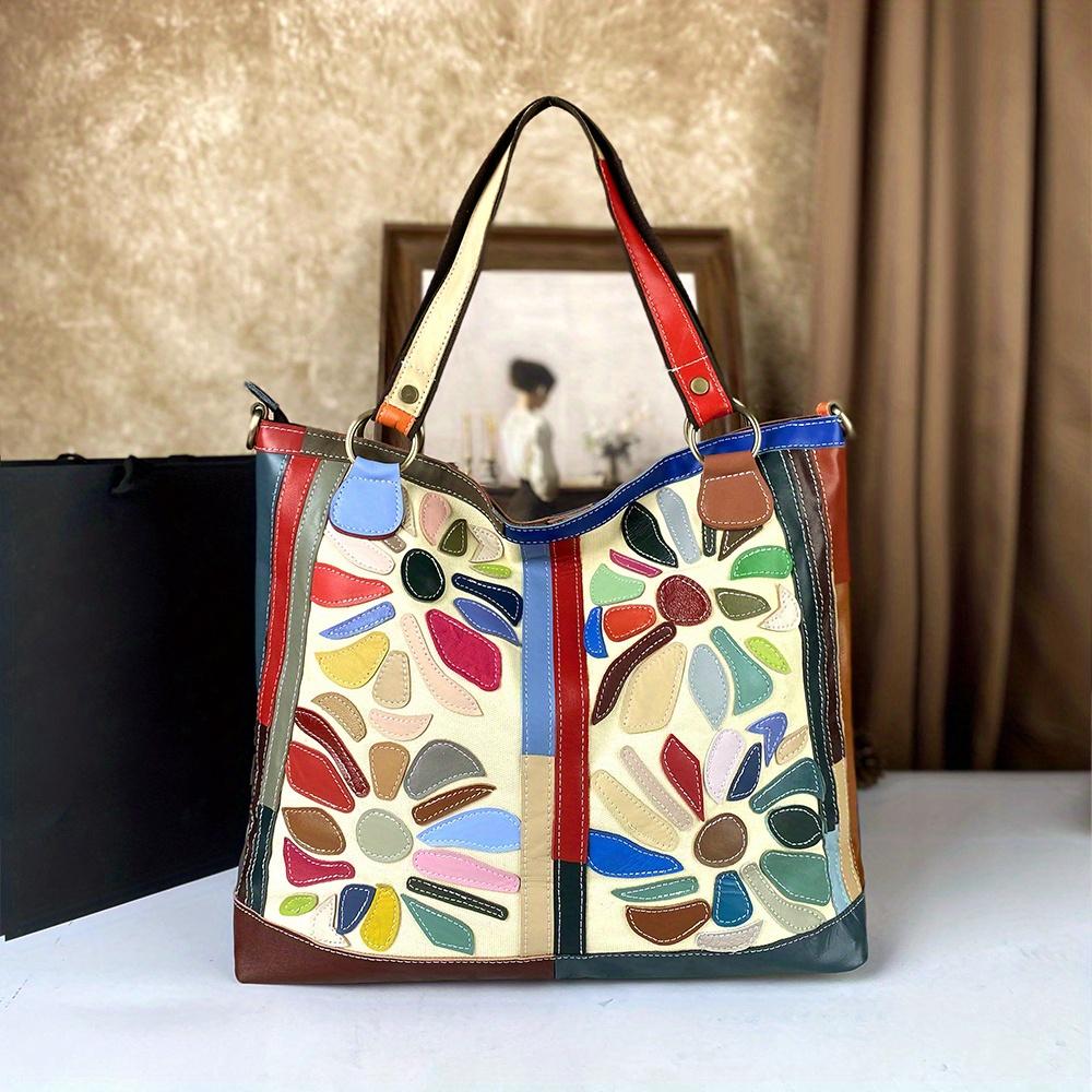 Neue Top-Layer Rindsleder Große Kapazität Einzelne Schulter Tragetasche Für Freizeit, Pendeln, Tourismus, Shopping, Damenhandtasche