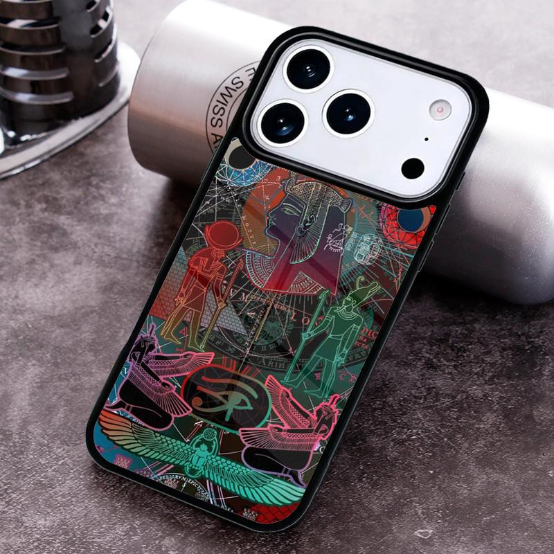 

Чехол для телефона с принтом «Египетская фреска» для iPhone 17 16 15 14 13 12 11 Pro Max Plus 17Air Мягкий силиконовый чехол iPhone 13