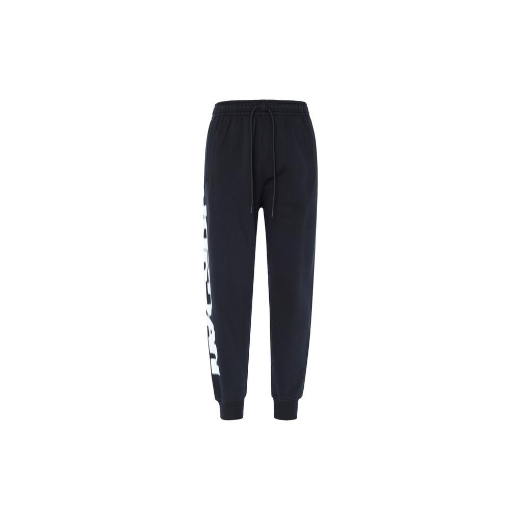 Jordan Letter Pattern Fleece Breathable Simple Fashion Casual Pants Men bottoms Black FV7230-010