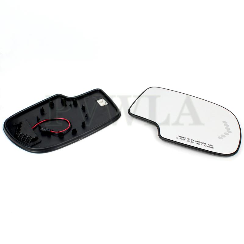Front Door Side Heated Mirror Glass Rear-view For GMC Sierra 1500HD 2003/GMC Sierra 2500 2003 2004/GMC Sierra 1500 HD 2005 2006