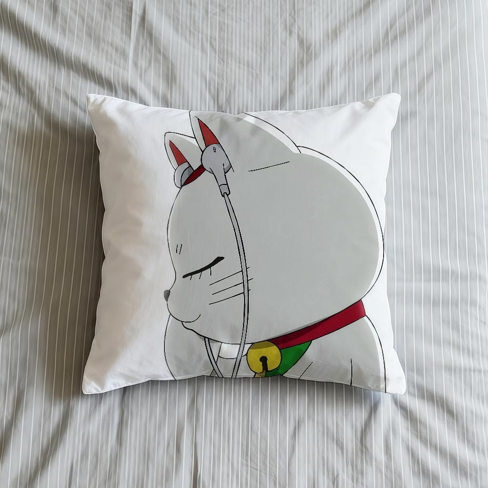 T-TurboS-ES G-Granny Cushion Cover Soft Case Sofa Living Room Home Anime Comfortable Office Cat Decor Protective Pillow