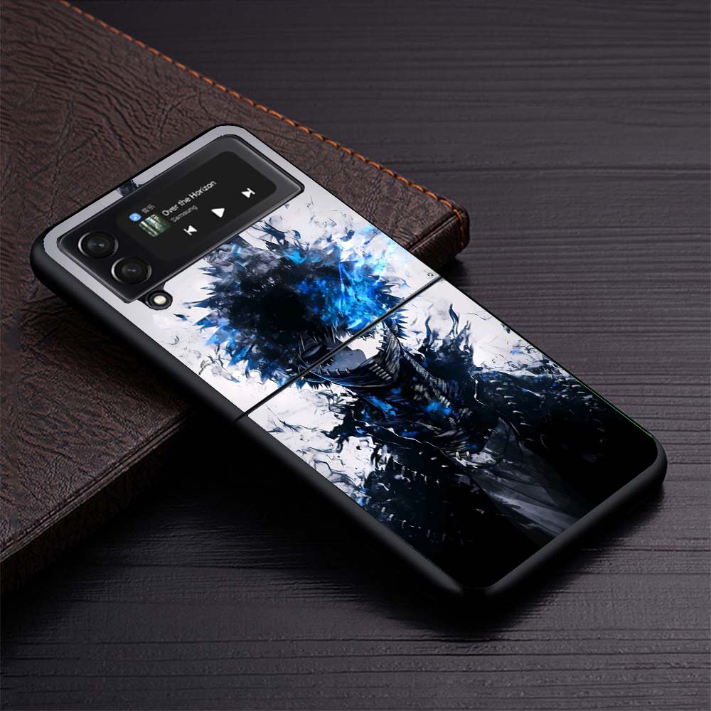Dabi MHA My Hero A-Academy Phone Case For Samsung Galaxy Z Flip3 Flip4 Flip5 Flip6 Flip7 For Z Flip 7 6 5 4 3 5G Hard Folding Co