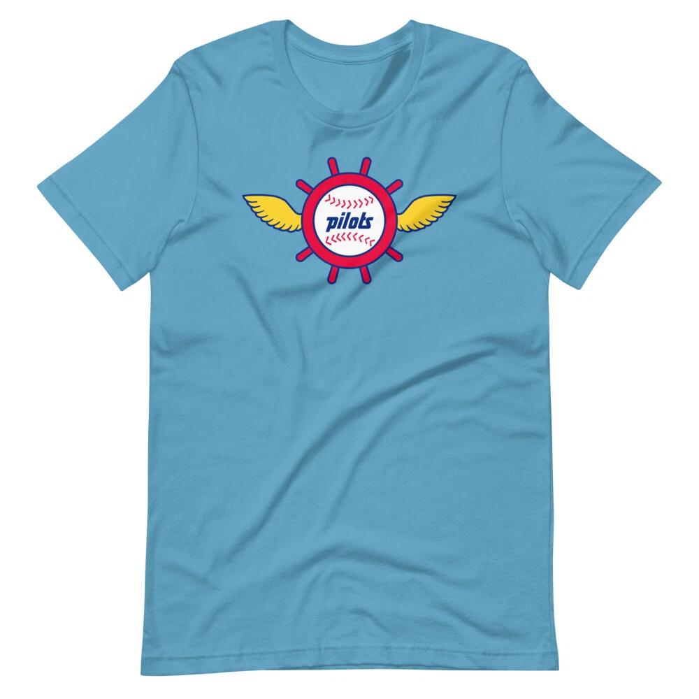 Seattle Pilots Baseball Defunct Tee Shirt Graphic Unisex t-shirt L
