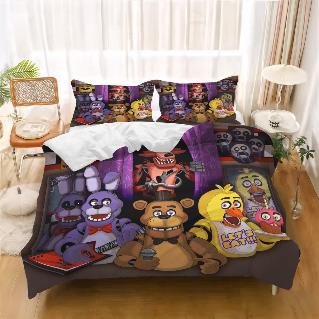 Baby Cartoon Duvet Cover Freddie's Midnight Children's Bedroom Set Quilt Covers Kids Bedding Set Holiday Gifts