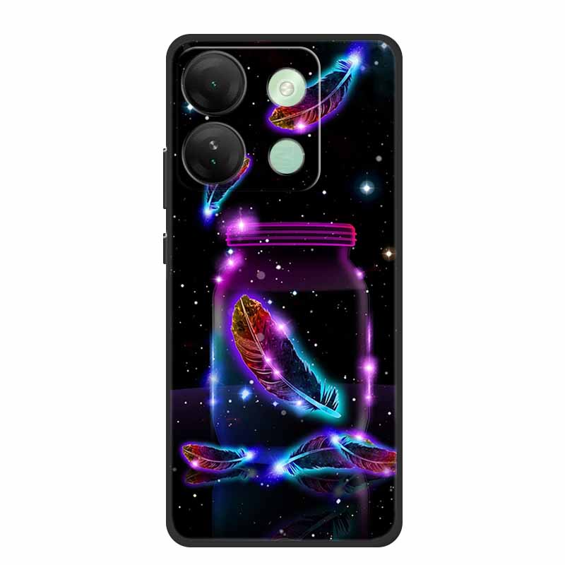 For Infinix Smart 7 HD Plus Case Black Silicone Soft Back Cover Case For Infinix Smart 7 Plus HD Phone Case Smart7 HD 7Plus Capa