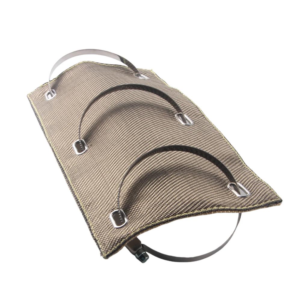 Titanium Pipe Shield Two-layer Material Design 6" x 12" Exhaust Heat Shield
