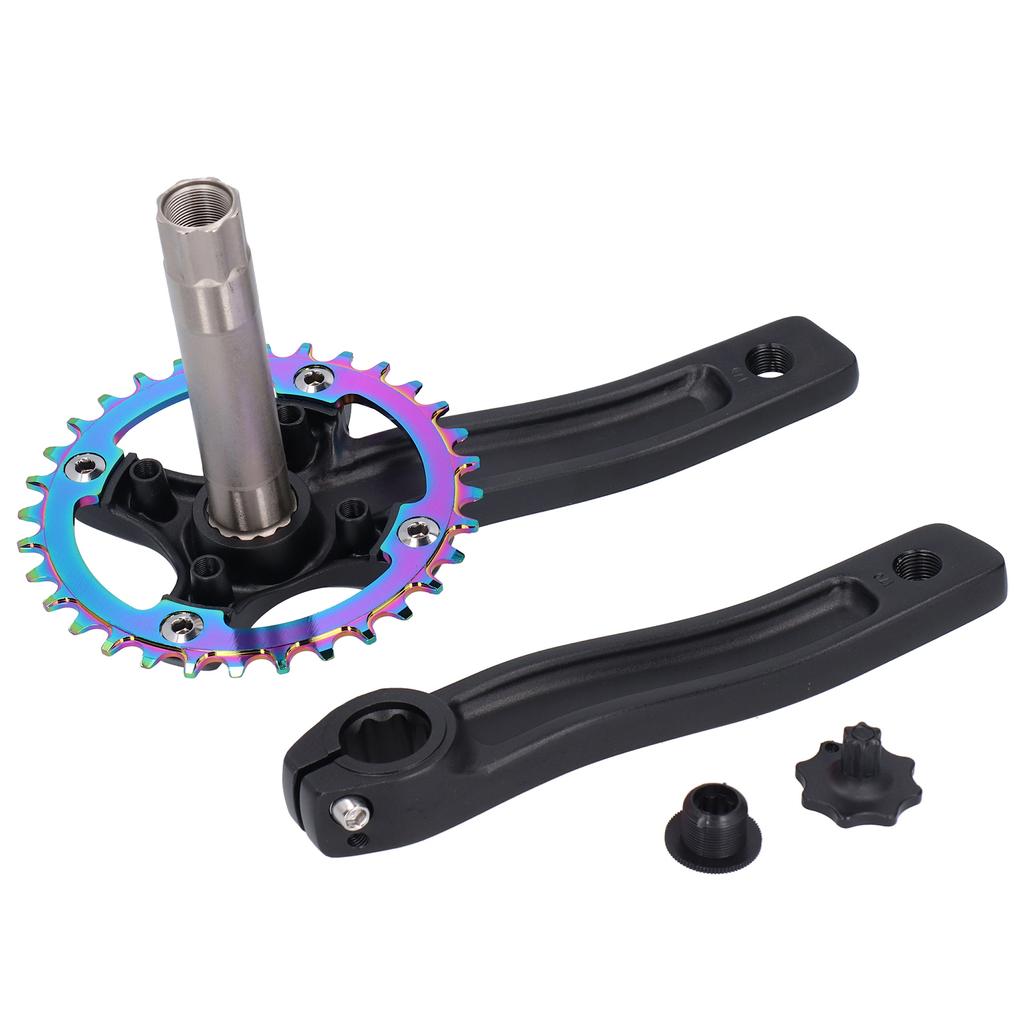 ZK‑22 Chainring Chainwheel Crank Aluminium Alloy Bike Crankset Arms 32T Chainring