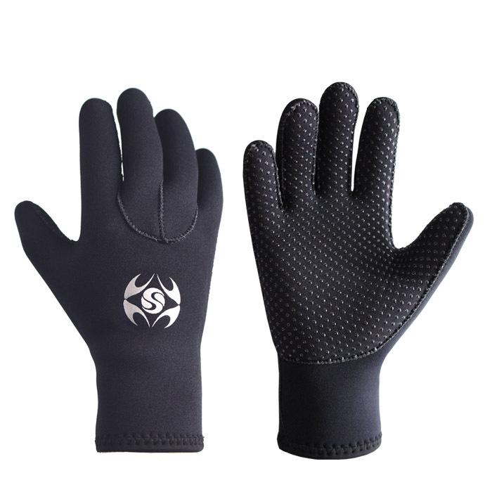

SLINX 3mm Non-Slip Wear-Resistant Diving & Snorkeling Gloves - Warm and Cold-Proof Wetsuit Gloves Medium чёрный