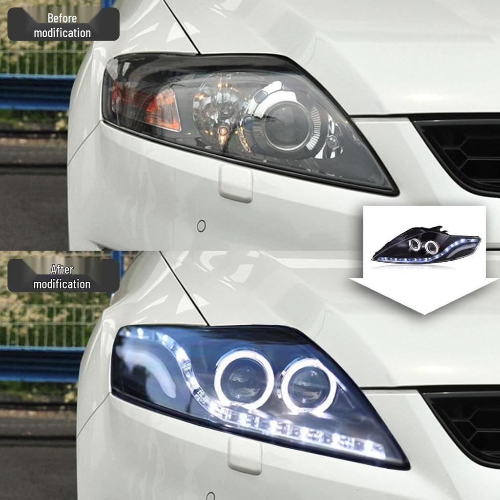 Ford Mondeo S-Max (07-13) Headlight Assembly with Modified Lens, DRL, and Flowing Turn Signals