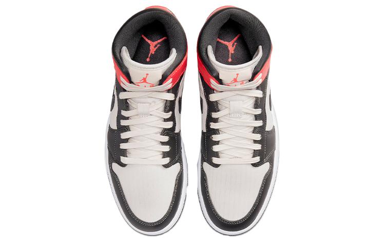 Jordan 1 Mid Newsprint Light Orewood Brown Women's DQ6078-100