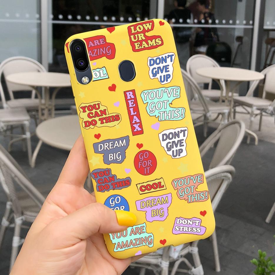 For Samsung Galaxy M10 M20 M30 Case Stylish Cartoon Sunflower Soft Silicone Phone Back Cover For Samsung M 10 20 30 M305F Fundas