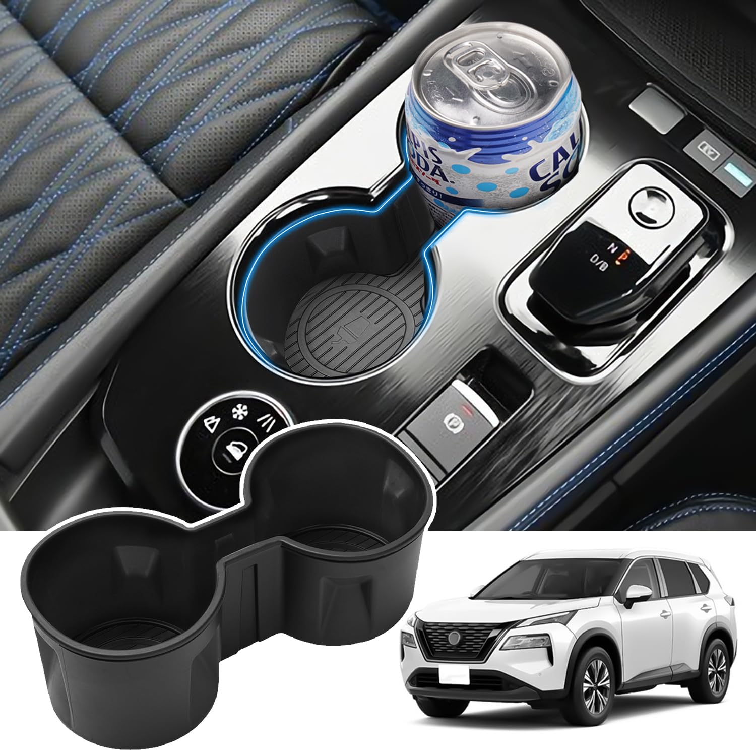 

Mozan Nissan X-Trail T33 Cup Holder Storage Case, X-TRAIL 4th Generation, July 2022 - Nissan new X-Trail T33 чёрный