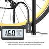 160PSI High Pressure Shock Pump Multi-purpose Bike Floor Pump with Gauge Bicycles Airs Pump for Road Mountain Bike