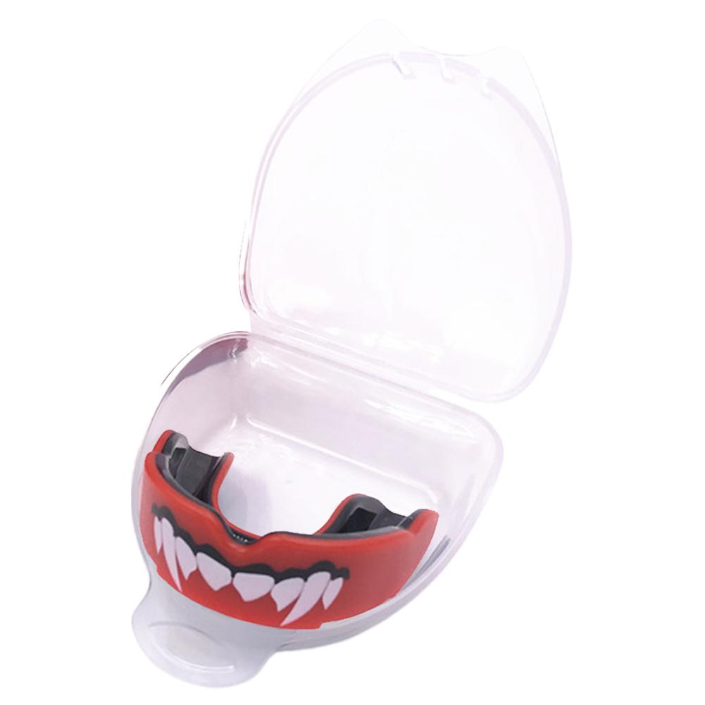 Adults and Junior Gum Shield with Box Teeth Protector Fighting Training Tooth Protection for Boxing MMA Rugby All Contact Sports