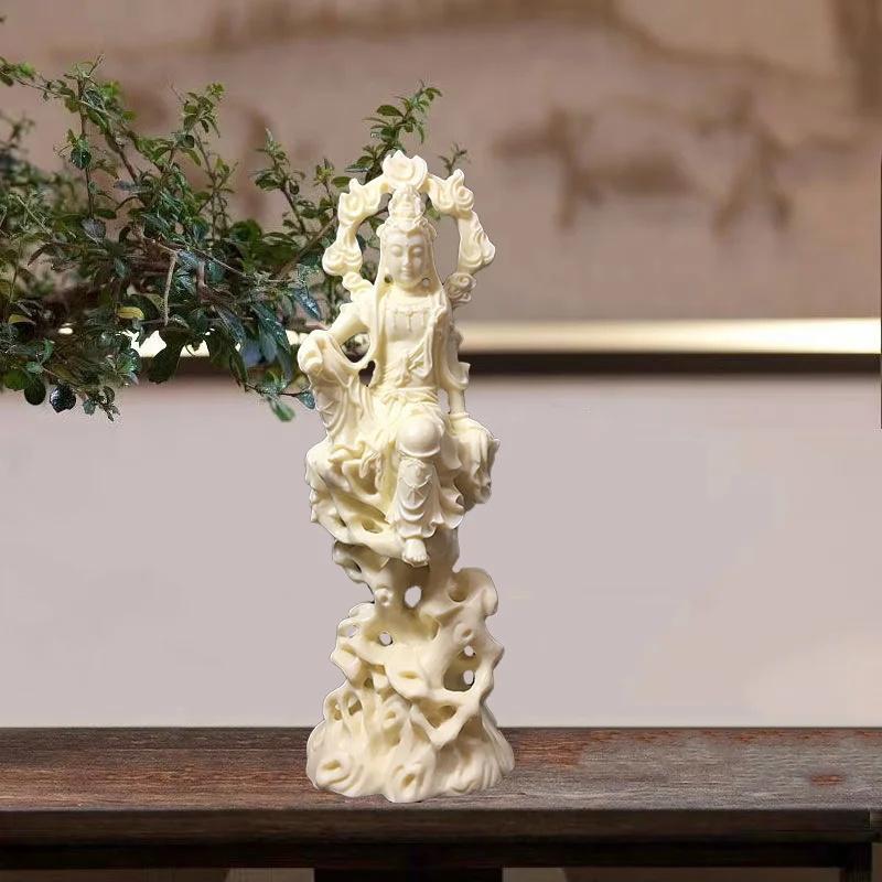 Socha postavy Bodhisattvy Guanyin Čínské sochy Buddhy pro domácí místnost, kancelář Feng Shui socha
