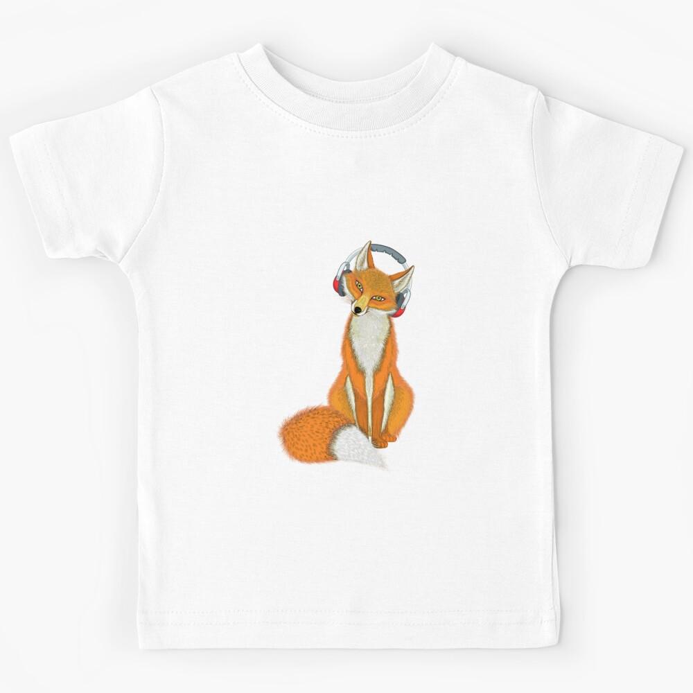 Funny Musical Fox  Kids T-Shirt 150