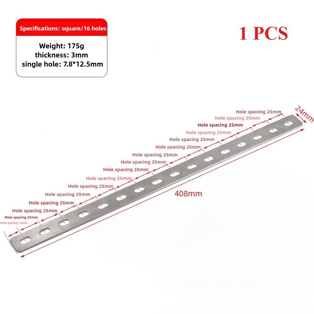 Stainless Steel Flat Corner Bracket Mending Joining Plate Repairing Fixing Connector Furniture Cabinet Shelves Straight Brace