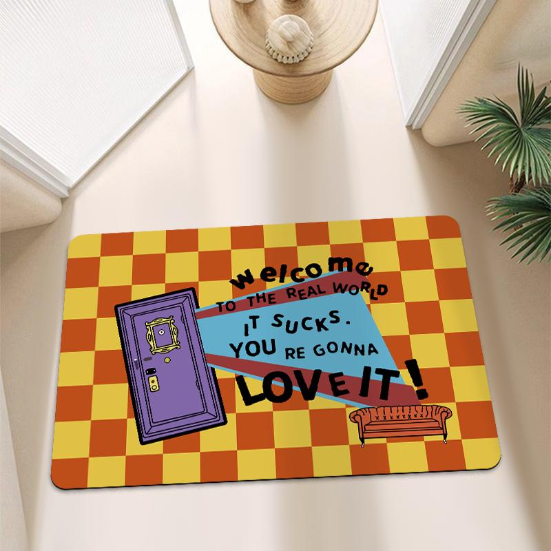 

Друзья коврик для пола в ванной комнате коврик для ног перед дверью туалета нескользящий диатомовая грязь впитывающий коврик туалет кухня водонепроницаемый коврик для ног 40X60cm 15.7X23.6in