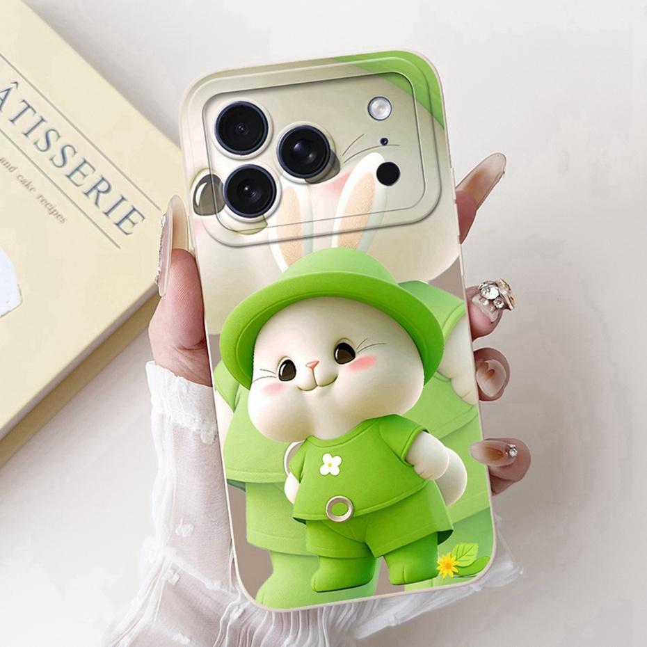 Cute Cartoon Phone Case For iPhone 17 Pro Max 17 Air Soft Silicone Shockproof Cases For iPhone17 17Pro 17Air Covers Bumpers