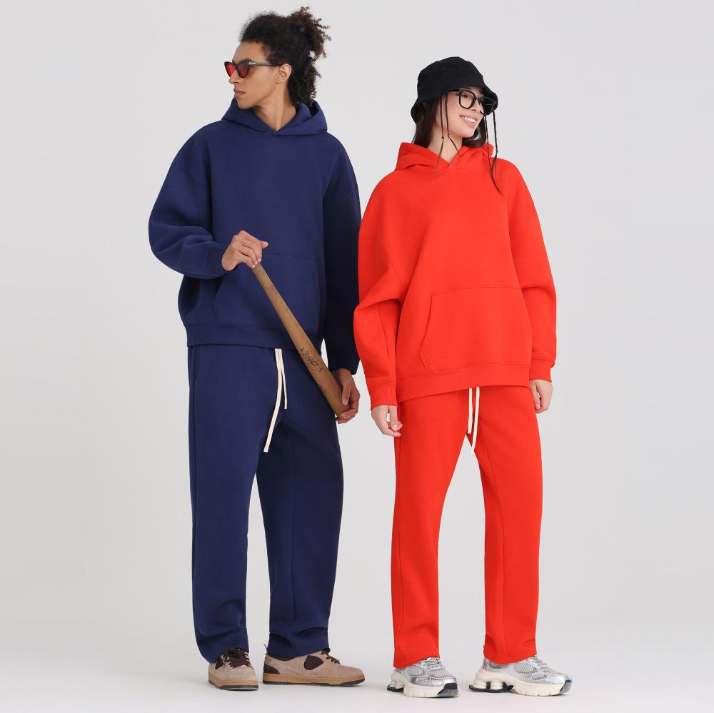 LVLV Custom | American 350g Fleece Brushed Wide-fit Zipper Hoodie with Embroidered Logo and Print Design