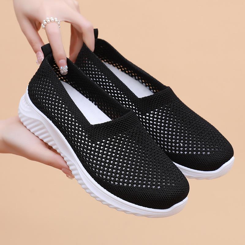 2025 Nuevos zapatos de estilo casual para hombre, zapatos de suela suave, transpirables, de moda, ligeros, zapatos de mujer, zapatos de una sola capa