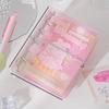 Portable Binder Ring Notebook Exquisite Diary Book Diary Book PVC Notebook  Office Use
