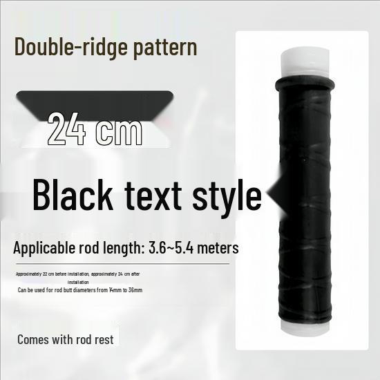 Capa de Silicone Antiderrapante para Cabo de Vara de Pesca com Enrolamento Automático e Fita Absorvente de Suor