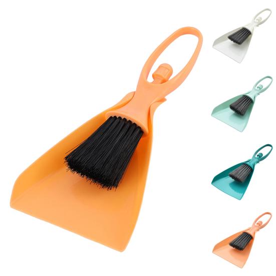 Σετ Βούρτσες Καθαρισμού 2 Τεμαχίων/Σετ Τρίχες Υψηλής Πυκνότητας Σκουπάκι Συμπαγές Μέγεθος Ελαφρύ Σκουπάκι με Φτυαράκι Φορητό Κιτ Καθαρισμού