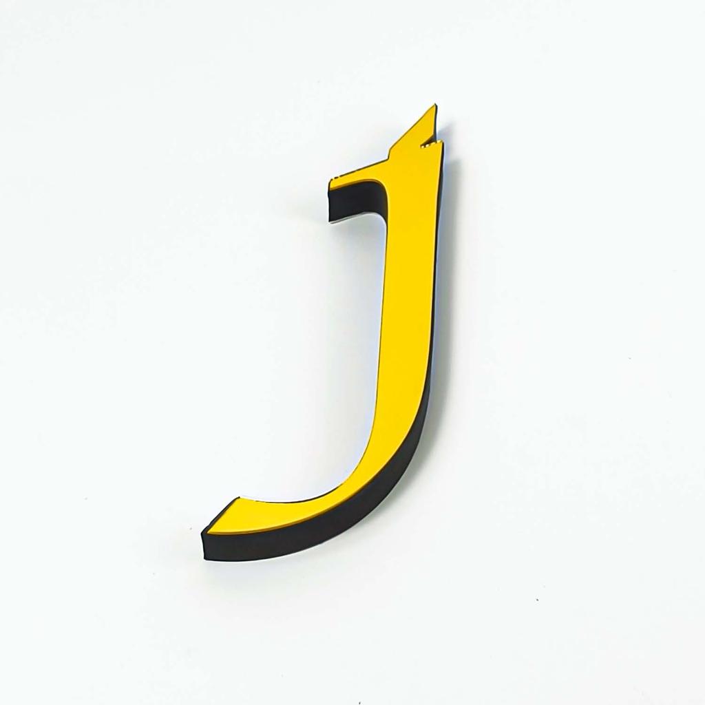 Lowercase A-Z English Mirror Wall Stickers - DIY Decorative Self-Adhesive Décor for Home & Bedroom