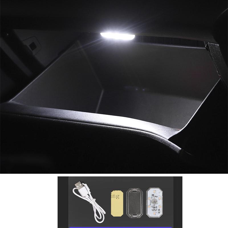 Car USB Charging Mini 5V Led Touch Switch Light Car Door Roof Interior Light Wireless Ambient Lamp Portable Night Reading Lights