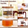 Large Capacity Teapot Water Separation Glass Tea Infuser Bottle Tea Infuser Mug Water Bottle Leakproof Travel Mug with Filter