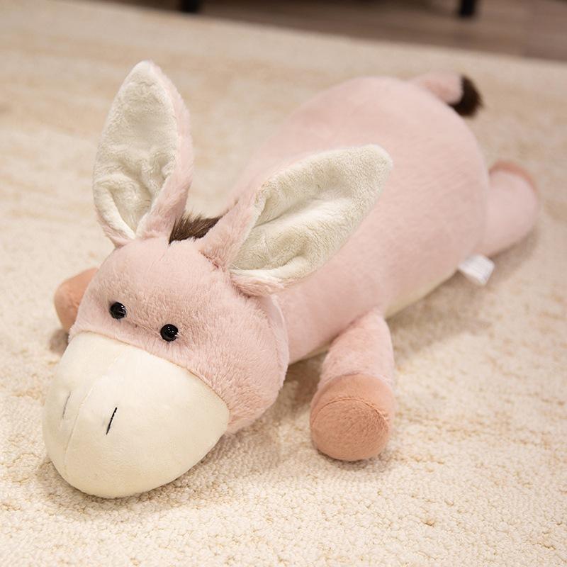 Lying Flat Three-color Donkey Doll Throw Pillow Plush Strip Throw Pillow Sleeping Pillow Donkey Doll Sleeps with Ugly Cute Big Doll