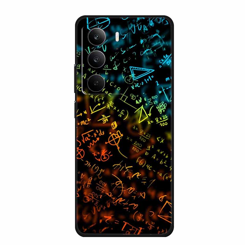 For Realme Narzo 80 Lite 5G Case Narzo80 Lite Coque Cartoon Cat TPU Black Silicone Soft Phone Case For Realme Narzo 80Lite Funda