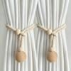 2Pcs Set No-drill Bohemia Curtain Tiebacks  Curtain Decor Organization