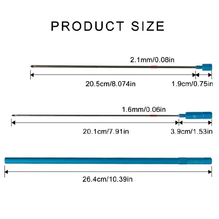 Fishing Tackle Quick Earthworm Hooking Needle Fish Venting Hollow Needle Saltwater Fish Venting Tool Driller Gas Needle