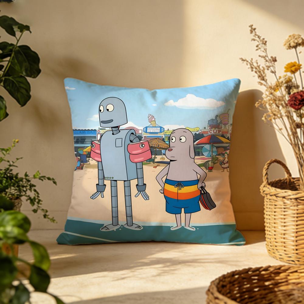 Stylish RRobot Dreamser Cushion Cover Versatile DoubleSided Pillow Case Fit for Sofa Bed Car Daily Decor