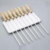 OEING Stainless Steel BBQ Skewers with Wooden Handle