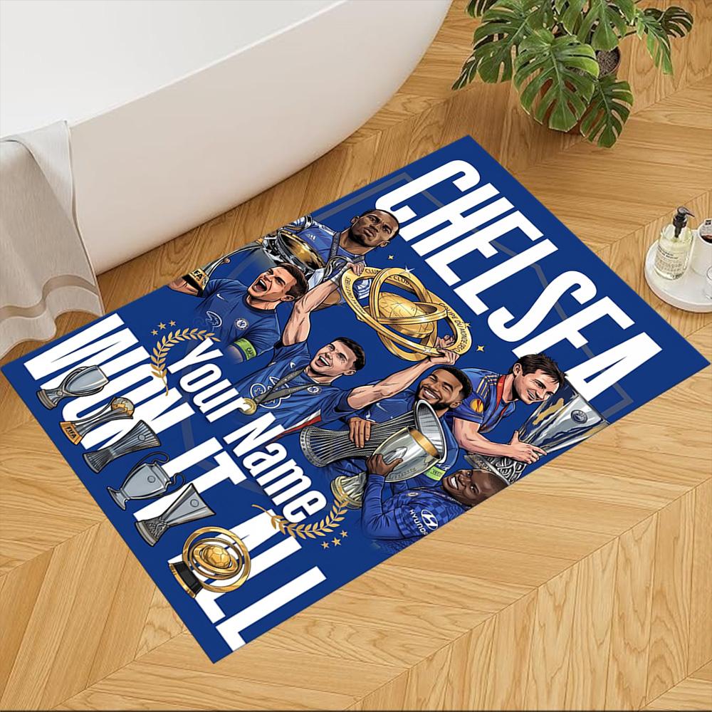 Chelsea Fc Football Player Customized Name Floor Mat Design for Study room Game Room Decorate room Dormitory Antislip Carpet Decorate Offices