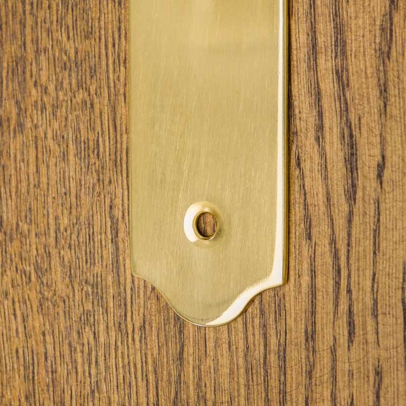 BARTON Door Handle with Key Plate 72 POLISHED BRASS