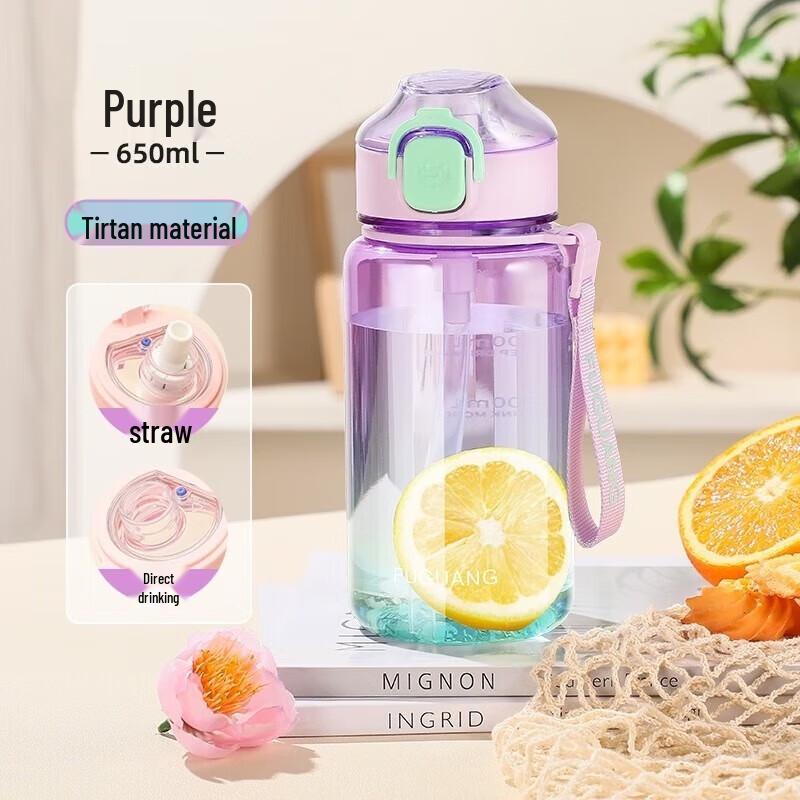 Fuguang Portable Sports Water Bottle with Straw
